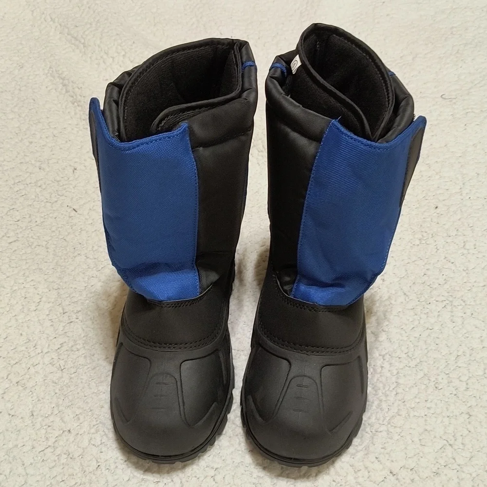 NWT Blue/Black Youth Itasca Snow Cat Winter Boots Size 5